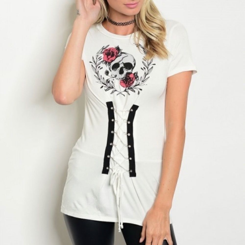 Corset Graphic Tee Shirt 👚​